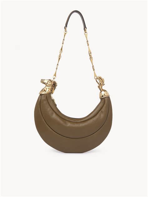 Chain Horse shoulder bag in soft leather 